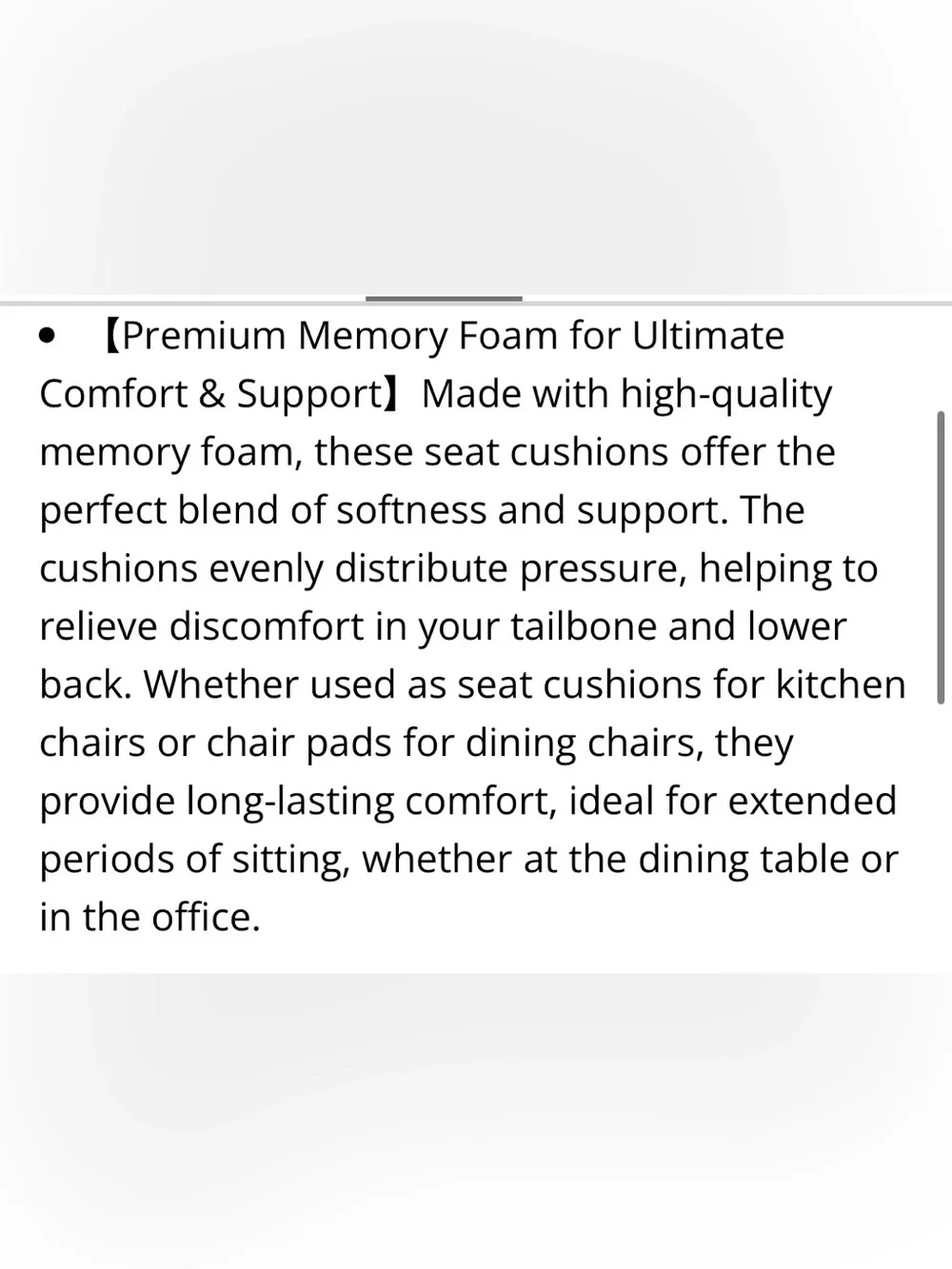 Set of 4 GRAY Chair Pads with Ties Non-Slip SQUARE 16x16x1.5”